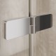 Sprchový kout, Novea, R 550, 90x90x200 cm, pantový, chrom ALU, sklo čiré 6 mm, EC