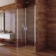 Sprchové dveře, Lima, dvoukřídlé, lítací, 80x190 cm, chrom ALU, sklo Čiré