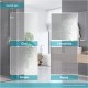 Sprchové dveře, Lima, dvoukřídlé, lítací, 80x190 cm, chrom ALU, sklo Čiré