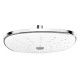 Talířová sprcha horní 240 x 240 mm s kloubem, pochromovaný plast