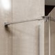 Sprchový set: Novea, obdélník, 120x80 cm, chrom ALU, sklo Čiré, vanička z litého mramoru, sifon