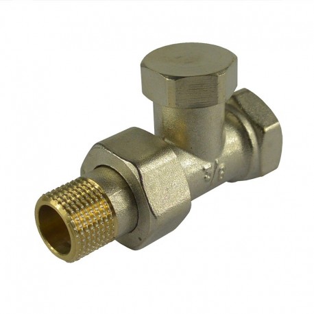 Šroubení radiátorové uzavíratelné, přímé, 1/2"