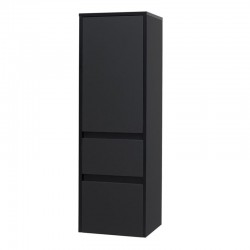 Opto koupelnová skříňka vysoká 125 cm, pravé otevírání, černá