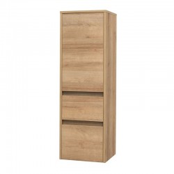 Opto koupelnová skříňka vysoká 125 cm, pravé otevírání, dub