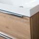 Mailo, koupelnová skříňka s keramickým umyvadlem 61 cm, dub