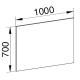Zrcadlo 1000x700x20 mm