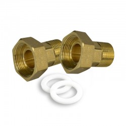 Šroubení k vodoměru s těsněním - 2 ks, 1/2"