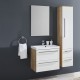 Bino, koupelnová skříňka s keramickým umyvadlem 101 cm, bílá