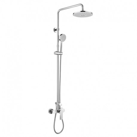 Nástěnná sprchová baterie Dita 150 mm se sprchovou soupravou, ruční a talířovou sprchou ø220mm