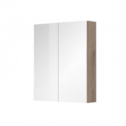 Aira, koupelnová galerka 60 cm, zrcadlová skříňka, dub Kronberg