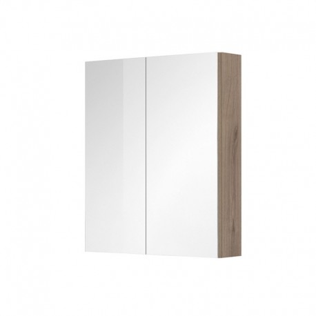 Aira, koupelnová galerka 60 cm, zrcadlová skříňka, dub Kronberg