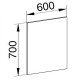 Zrcadlo 600x700x20 mm