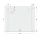 Zrcadlo 80x70 cm s LED osvětlením