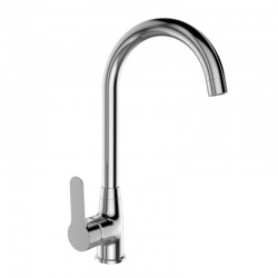 Dřezová stojánková mimoúrovňová baterie, Zuna,  s ramínkem nad pákou, výška 346 mm, chrom