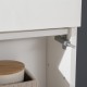 Aira, koupelnová skříňka s umyvadlem z litého mramoru 81 cm, dub