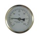 Teploměr bimetalový DN 100, 0 - 120 °C, zadní vývod 1/2", jímka 50 mm