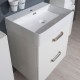 Leny, koupelnová skříňka s keramickým umyvadlem 50 cm, bíla