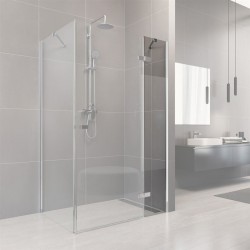Fixní sklo, Novea, 35,50 cm, chrom ALU, sklo Čiré, L/P provedení