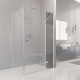 Fixní sklo, Novea, 44,50 cm, chrom ALU, sklo Čiré, L/P provedení