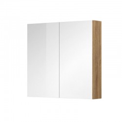 Aira, Mailo, Opto, Vigo koupelnová galerka 80 cm, zrcadlová skříňka, dub Riviera