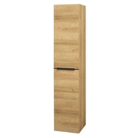 Mailo, koupelnová skříňka vysoká 170 cm, dub