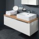 Mailo, koupelnová skříňka 81 cm, 1 zásuvka, černé madlo, Multidecor, Dub Arlington