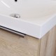 Mailo, koupelnová skříňka 81 cm, 1 zásuvka, černé madlo, Multidecor, Dub Arlington