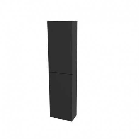 Aira, koupelnová skříňka 170 cm vysoká, pravá, Multidecor, Černá Supermat