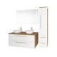 Bino, koupelnová skříňka vysoká 163 cm, pravá, Multidecor, Chromix bílý