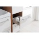 Bino, koupelnová skříňka vysoká 163 cm, pravá, Multidecor, Chromix bílý