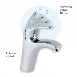 Vanová nástěnná baterie, Sonáta, 100 mm, bez příslušenství, chrom